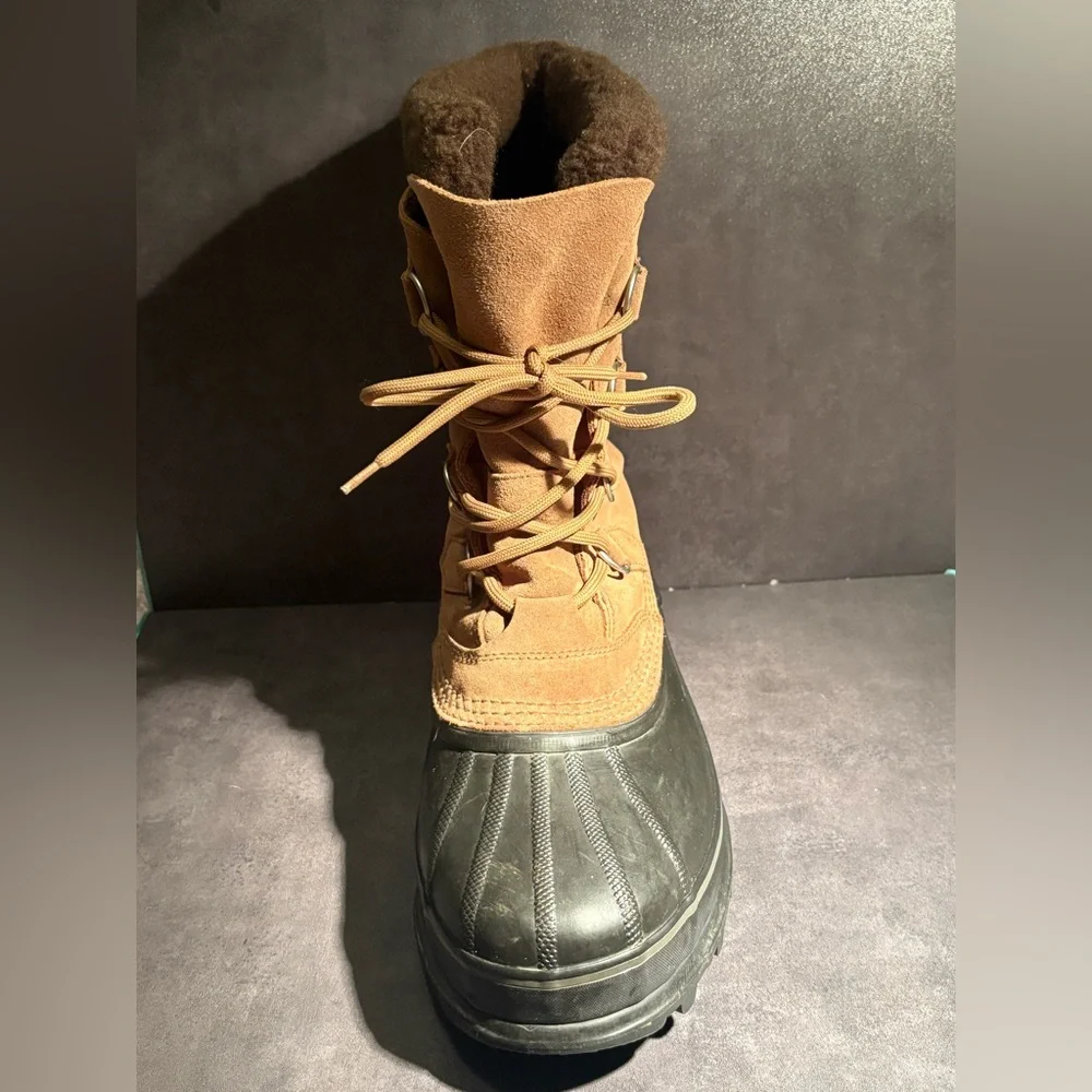 Sorel Tan and Black Winter Boots Size 10